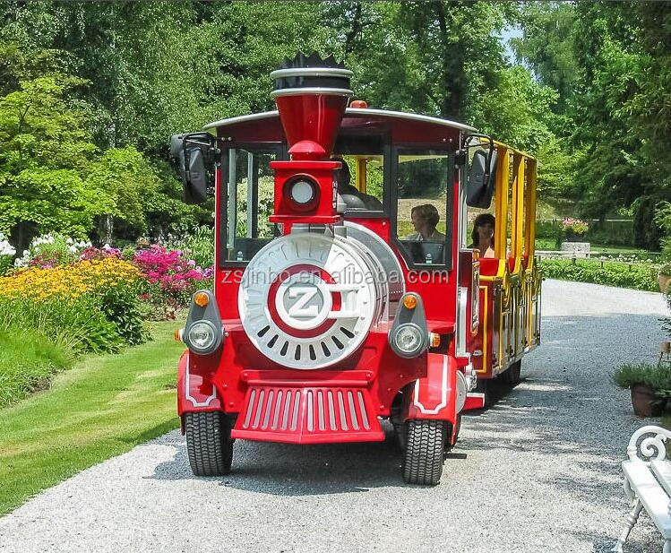 diesel or lithium battery power tourist and passenger sight-seeing trackless tourist train for sale