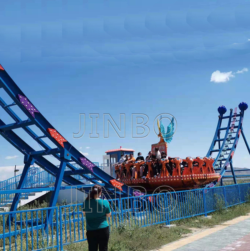 Jinbo track slide mega disco saucer thrill amusement park equipment flying ufo rides for sale