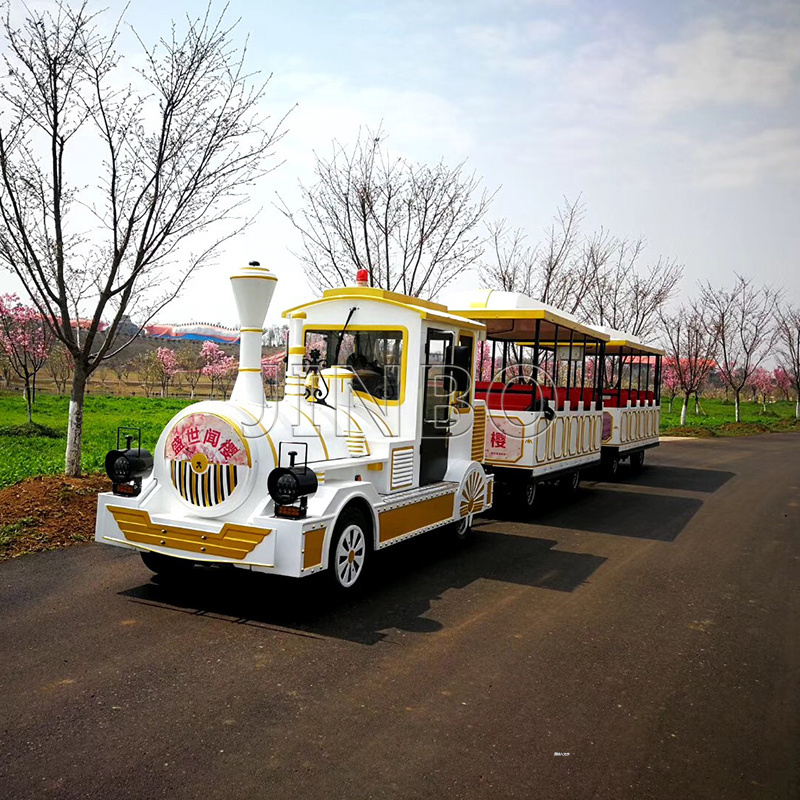 diesel or lithium battery power tourist and passenger sight-seeing trackless tourist train for sale