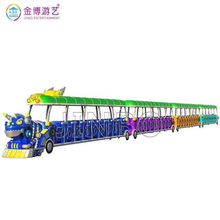 Train kiddie amusement park supplies mini colorful trackless rail rides electric tourist indoor outdoor playground track train