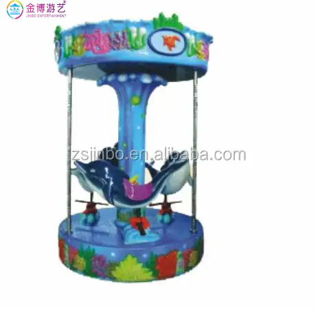 Carousel amusement outside park 3-seat disc mini horse for sale children's coin-operated play entertainment equipment carousel