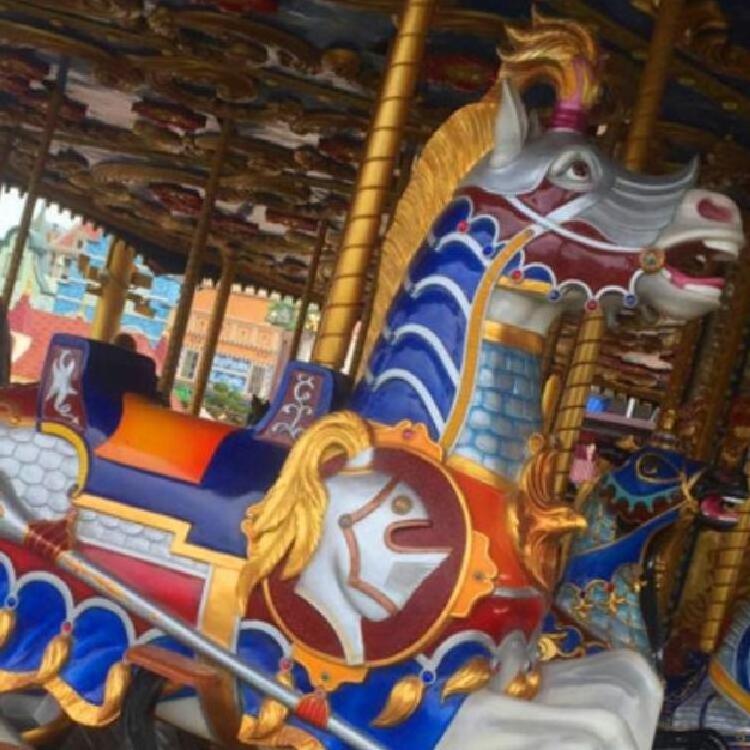 Amusement park musical classic kids merry go round Rides Equipment small mini antique game carousel horse rides for sale