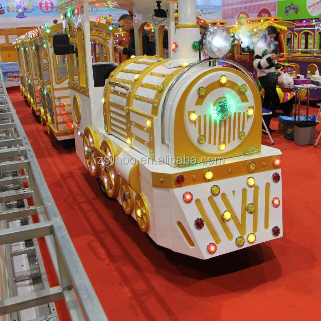 Whosale Outdoor Christmas Cartoon Mini Express Miniature Amusement Park Rides Rail Track Barrel Backyard Train For Sale/kids