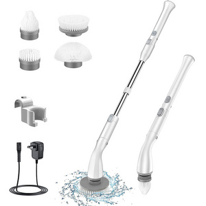 New Design Wireless Electric Spin Power Hand Held Floor Scrubber Cleaning Brush for Washing Bathroom