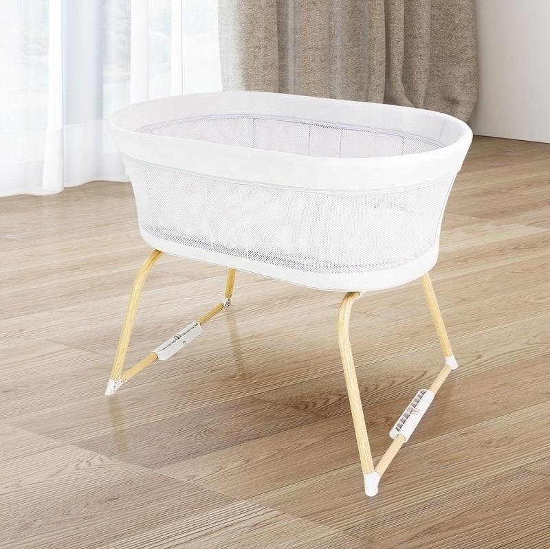 New Trend Portable Swing Crib For Baby European Compact Folded Size Travelling Baby Bed Swing Cradle Multi-purposes Baby Crib