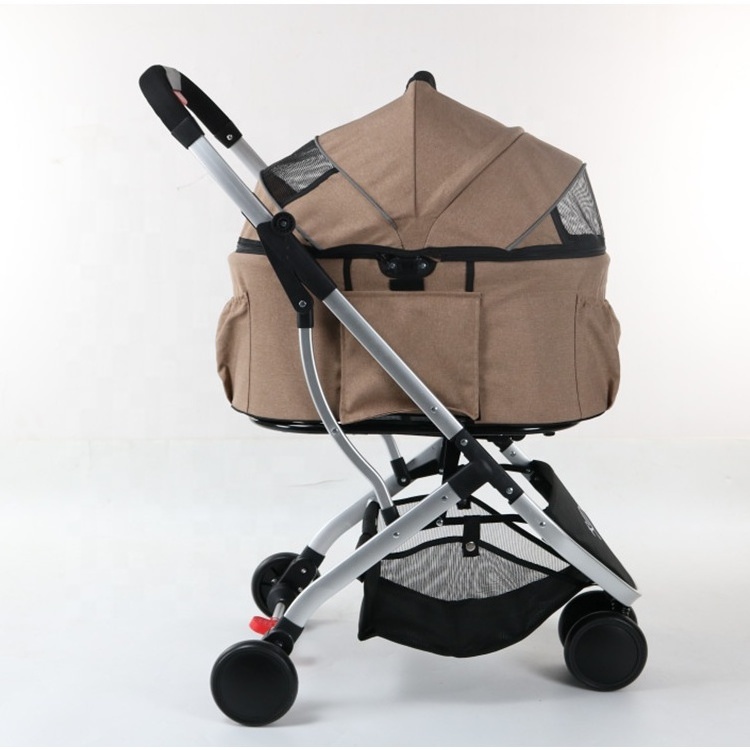 Pet Trolleys For Travelling Lightweight Dog Stroller Dot Carrier Pet Stroller Dog Stroller Removable Travel Carrier