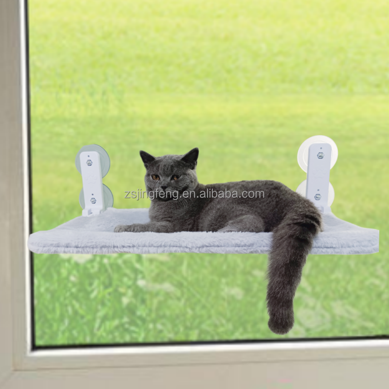 Cat Hammock for Window Sill Cat Perch Bed Suction Cup Easy Installation Pet Hammock Seat for Small Medium Cats Bed Climb Shelf