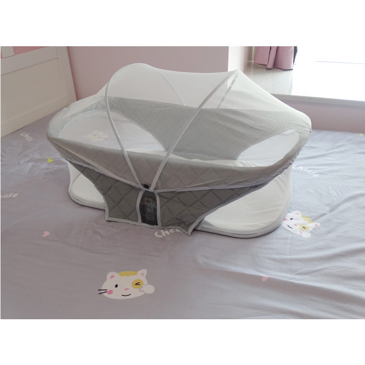 2023 Hot Sale Kids's Crib Foldable Infant Crib Cot with Mosquito net Travel Bag Mini Travel Crib Infant Travel Bed Baby bassinet