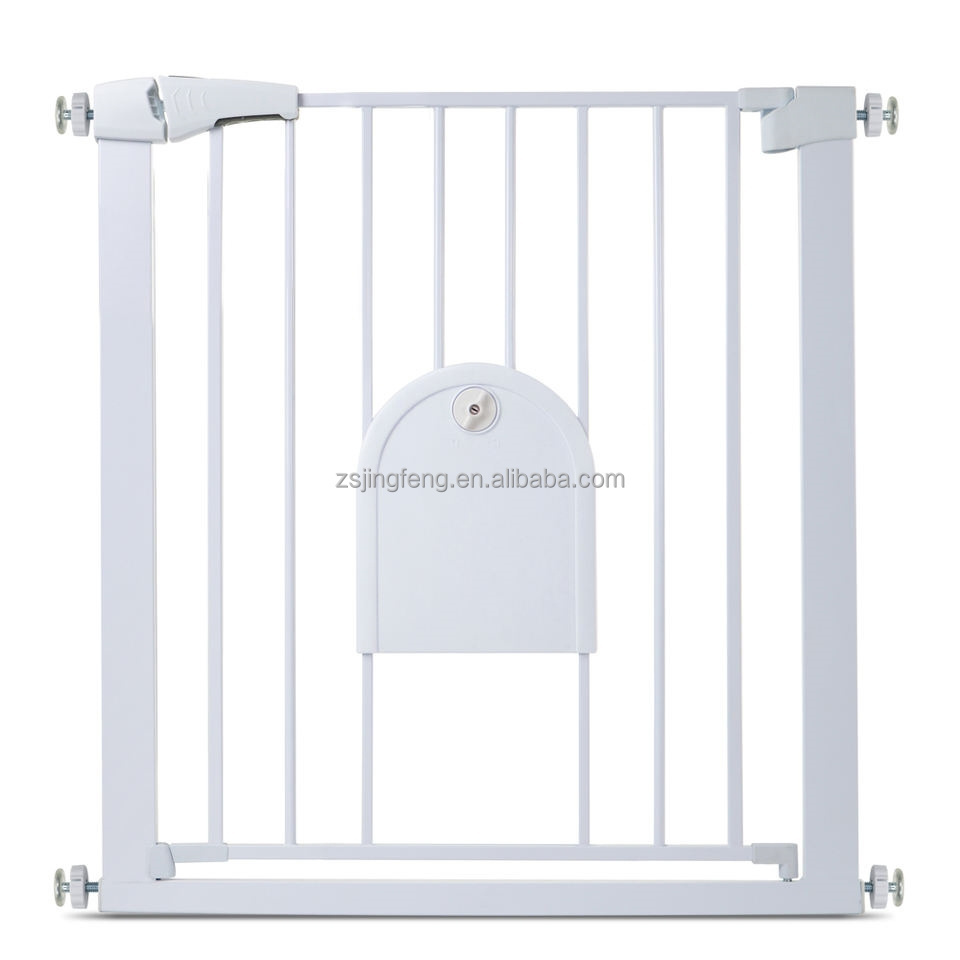 Baby Gate Easy Install Baby Safety Gates Pressure Mounted Metal Pet Gate No Drilling No Tool Required Baby Safety Gate for Stair