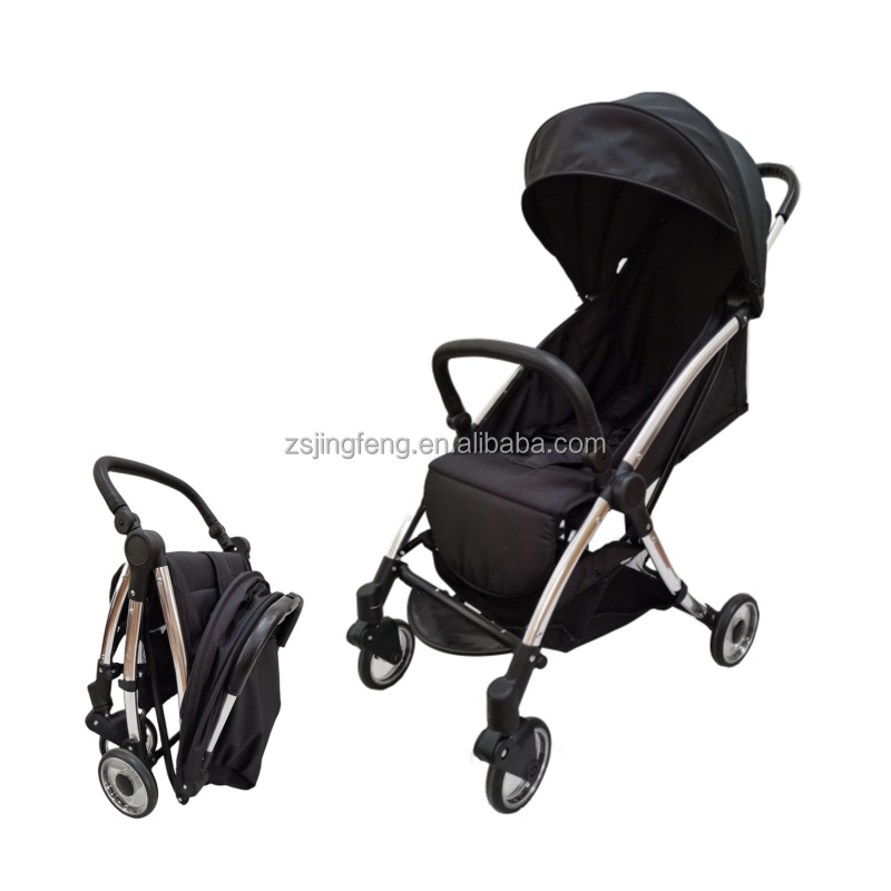 China Supply Wholesale Lightweight Baby Stroller One Step Folding Kinderwagen 2 In 1 Light Weight Pushchair