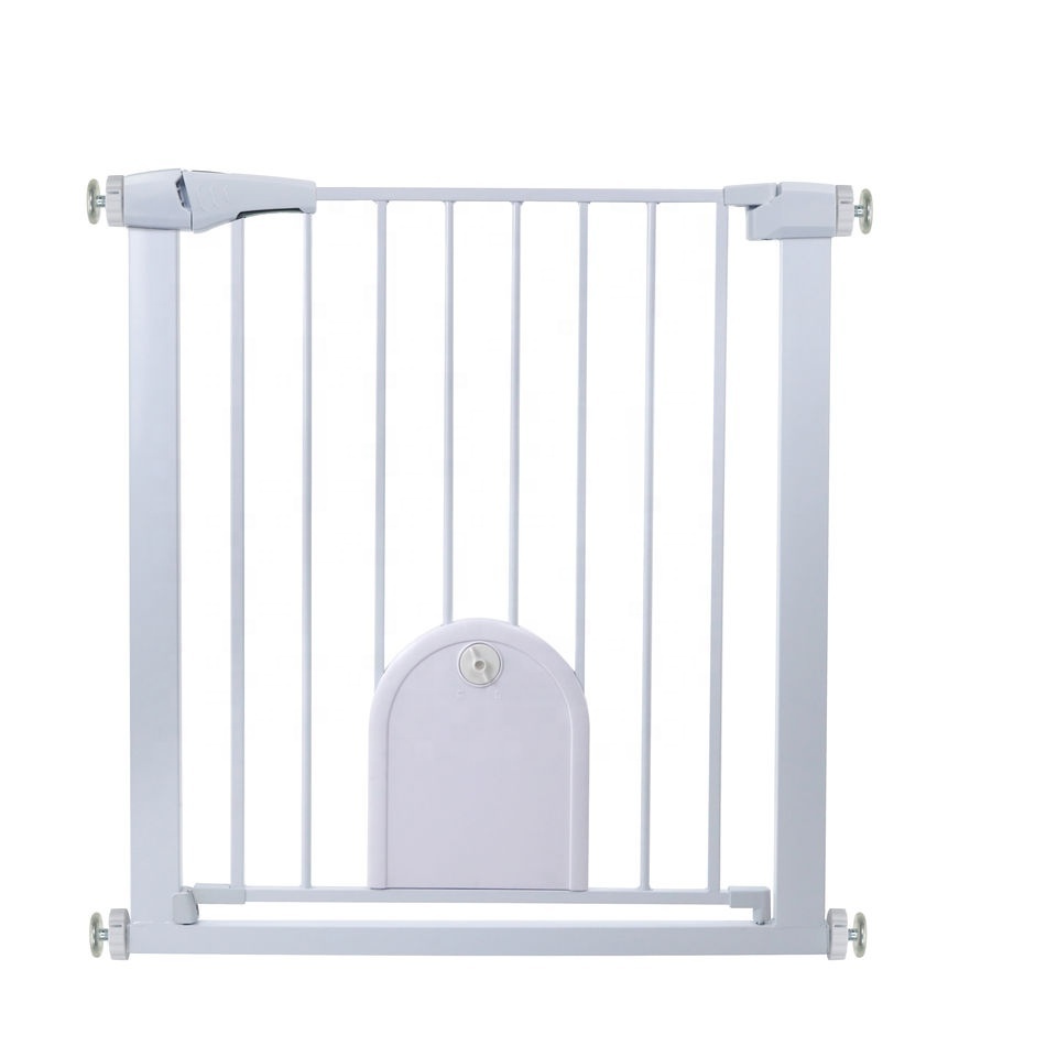 Baby Gate Easy Install Baby Safety Gates Pressure Mounted Metal Pet Gate No Drilling No Tool Required Baby Safety Gate for Stair