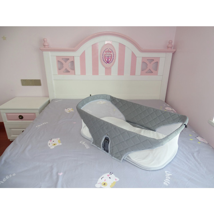 2023 Hot Sale Kids's Crib Foldable Infant Crib Cot with Mosquito net Travel Bag Mini Travel Crib Infant Travel Bed Baby bassinet