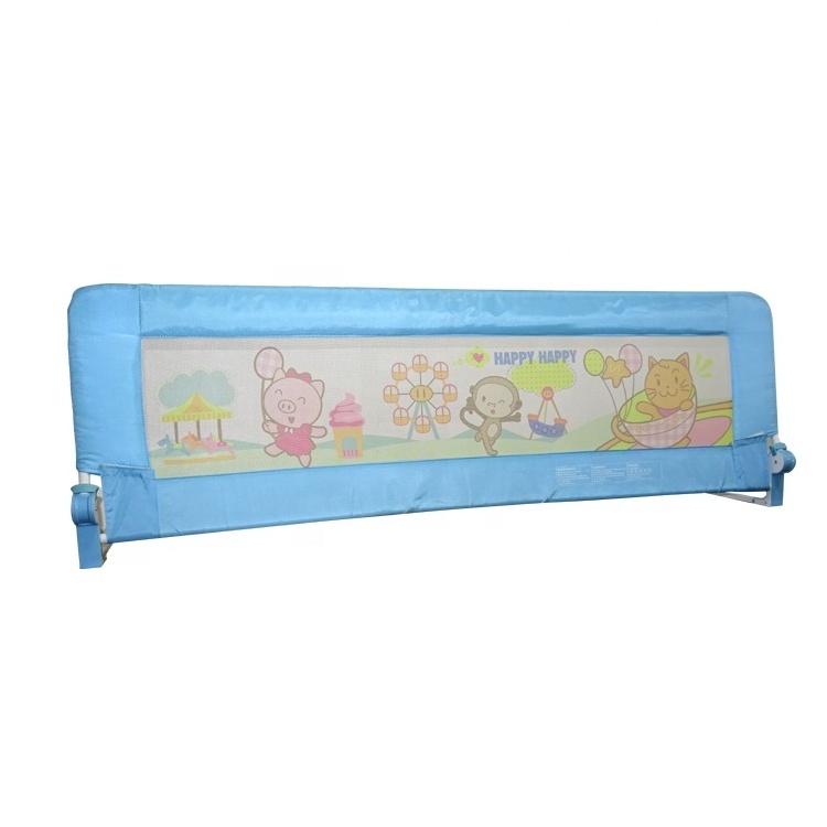 Kids Baby Bed Rail for Toddlers Foldable Extra Long Safety Crib Rail Guard Swing Down Bed Rails Full Size Kids Baby Bed Fence