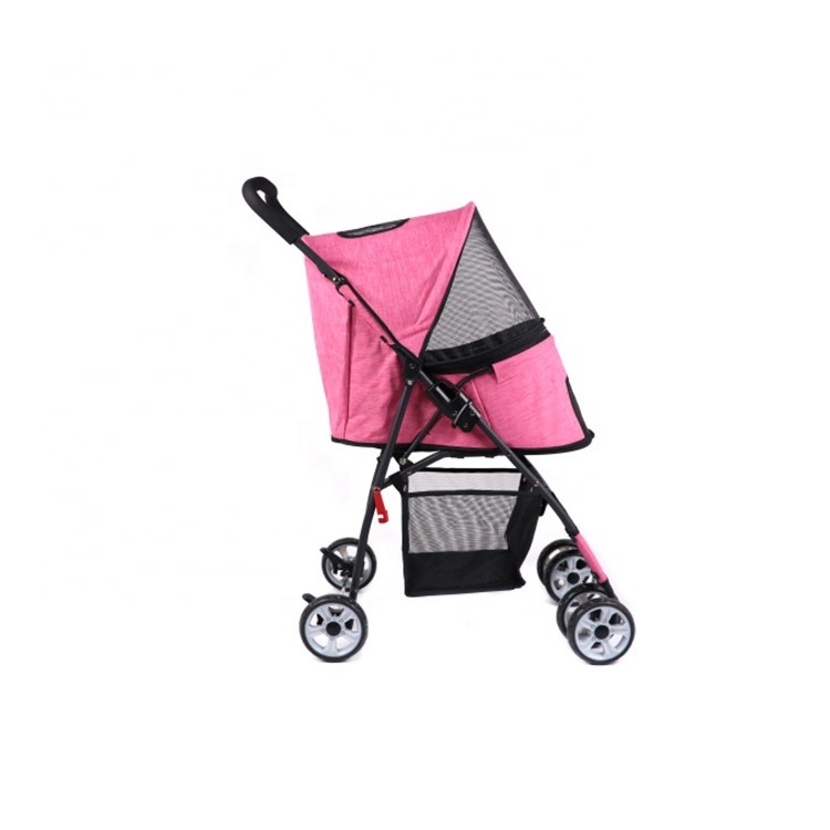 Durable Dog Stroller Foldable Pet Stroller With Detachable Carrier Pet Products Includes 360 Degree Front Wheel Swivel