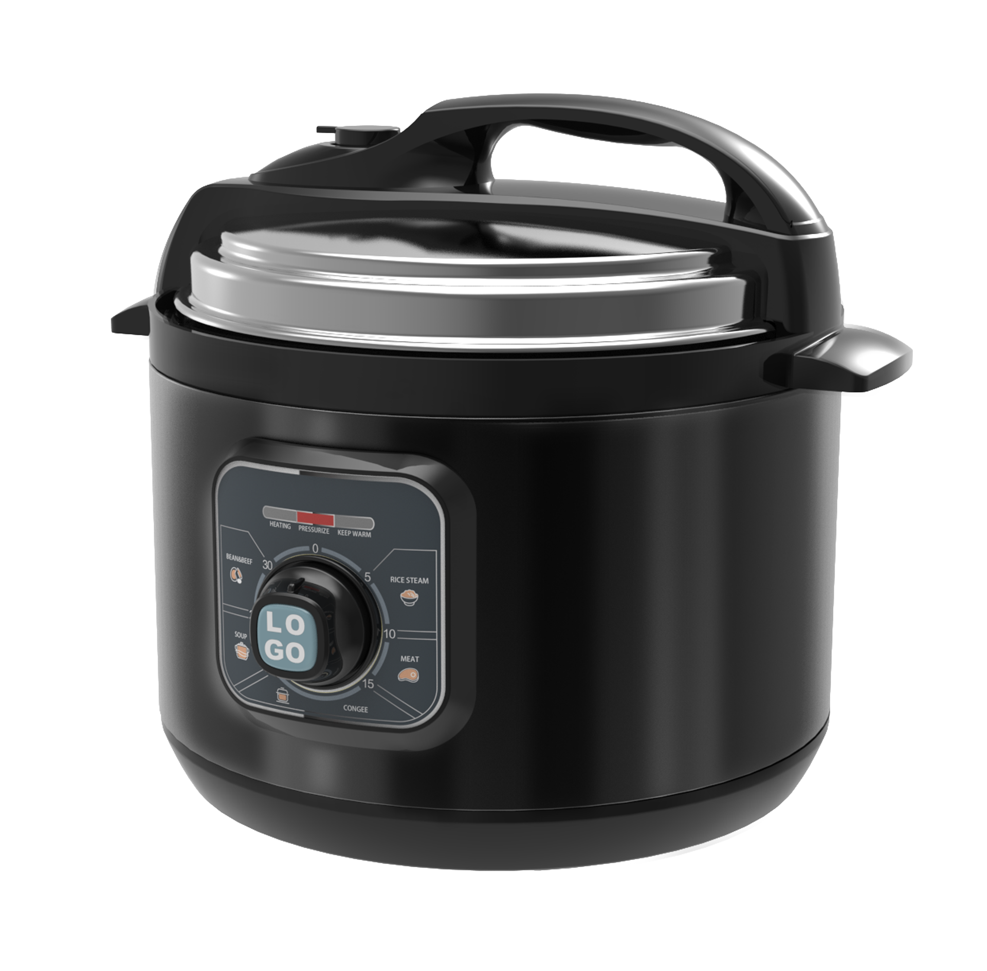 YBD100H Black 220V 10L 70KPA Stainless Steel	Ceramic oil 5in1 Mechanical Kitchen  tefal pressure cooker