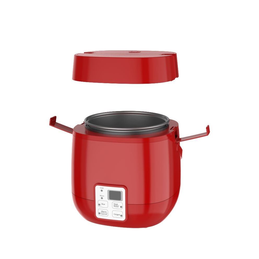 IH 1.2L Red Electric Mini Rice Cooker 4-in-1 Intellint Ceramic Oil Rice Cooker Perfect Gift Genre Rice Cookers