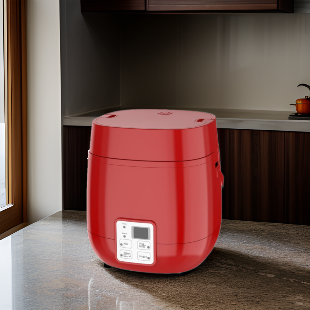 IH 1.2L Red Electric Mini Rice Cooker 4-in-1 Intellint Ceramic Oil Rice Cooker Perfect Gift Genre Rice Cookers