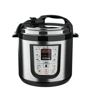 6L 110V Automatic Electric Pressure Cooker Uncoated Stainless Steel with 80Kpa Overheat Protection for Household and Hotel Use