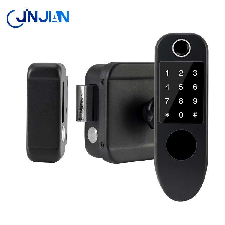 Factory Supply Tuya Digital Door IC Card Fingerprint Remote Unlock Motor Locks Smart Door Lock