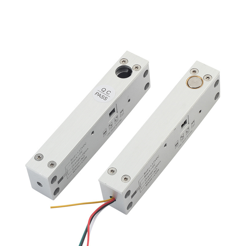 Narrow Electric Bolt Lock Aluminum Alloy 5-Wire Open Installation Delay Electric Plug Locks