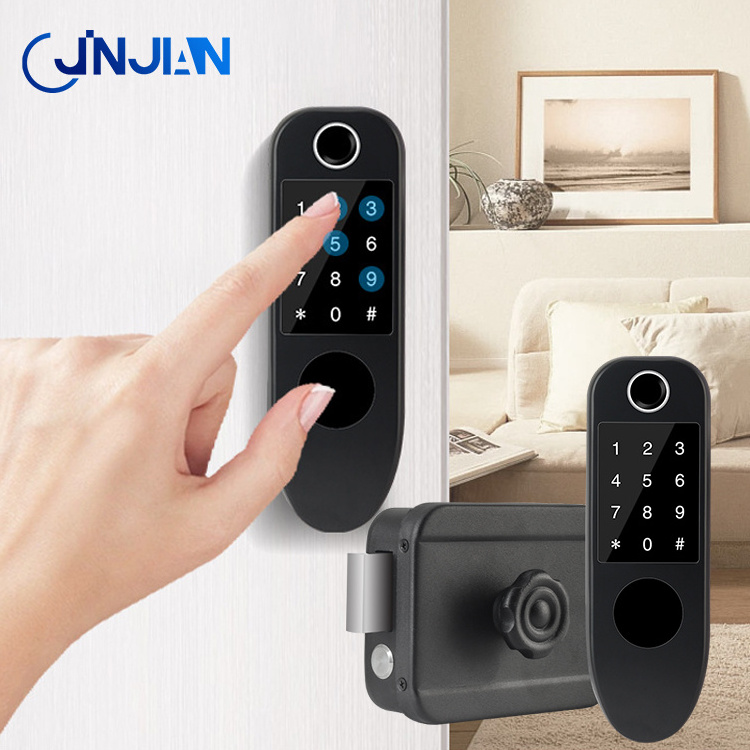 Fingerprint Remote Wireless Smart Motor Controlled Door Lock For Building Docking Access Control