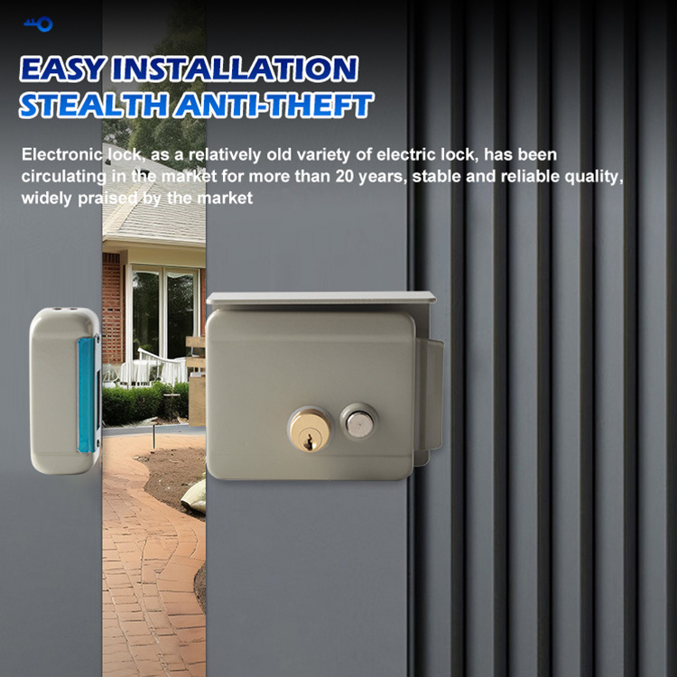 High Quality Intelligent Electric Lock Dc12v Suitable for Wooden Door Iron Door Access Door Electric Control Lock