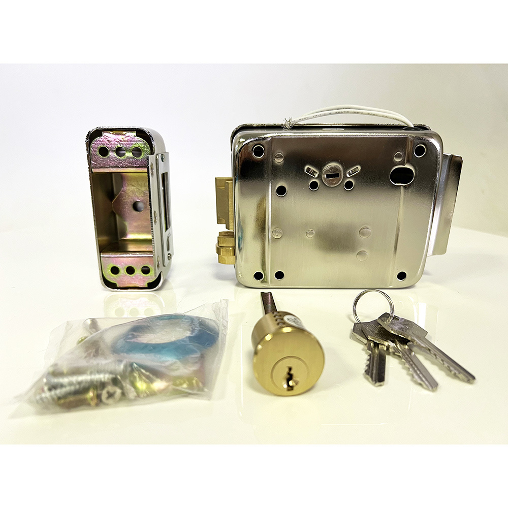 Smart Security Lock Home Door Gate Safety Stainless Steel DC12V Cylinder Deadbolt Electric RIM Lock