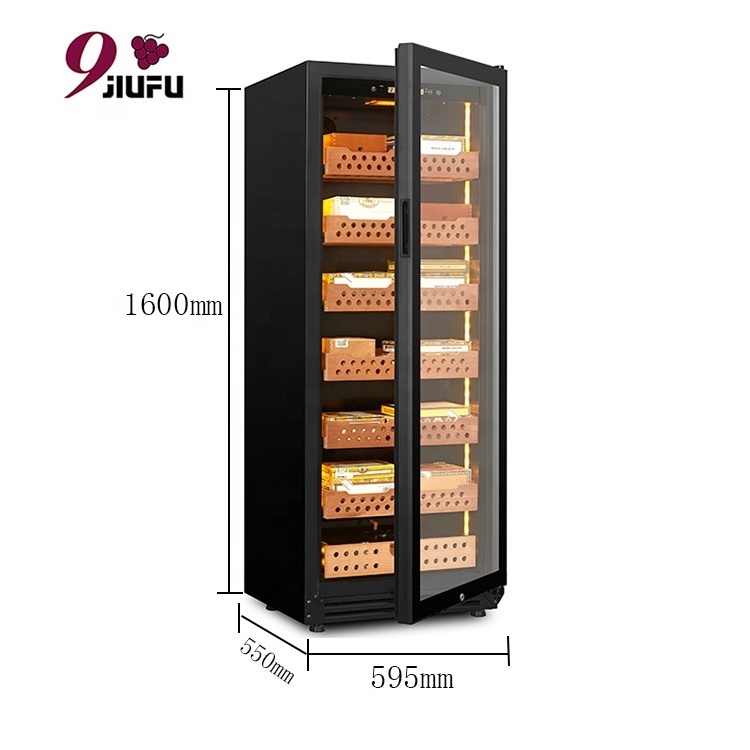 Top Pick Spanish Cedar Lounge Furniture Humidor Electronic Cigar Display Cabinet Cooler For Cigars