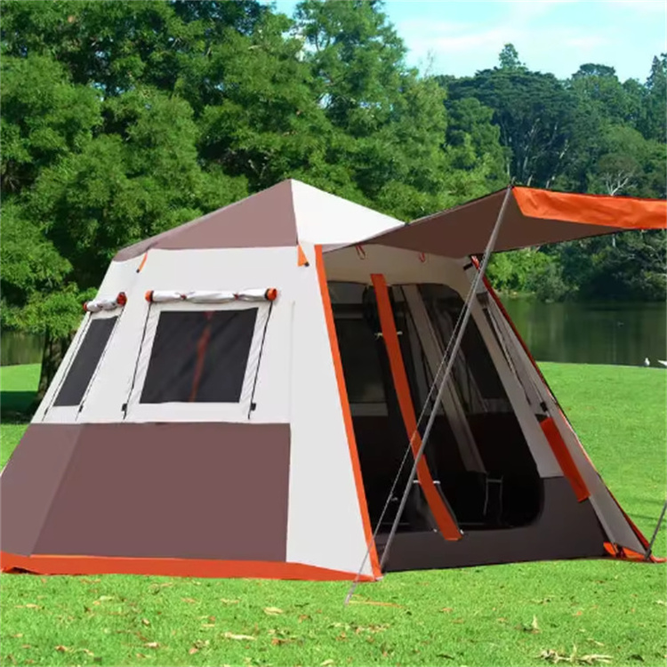 Folding Canopy Tent Automatic Pop Up Glamping Tent Clamping