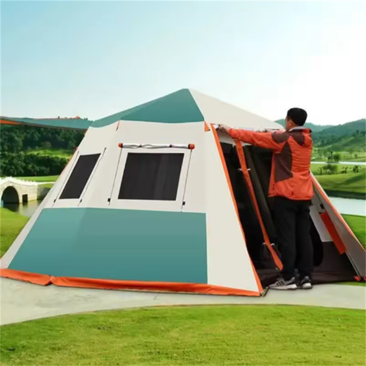 Folding Canopy Tent Automatic Pop Up Glamping Tent Clamping