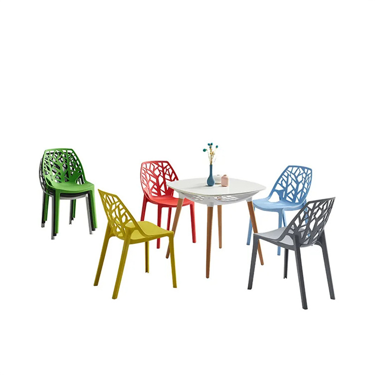 Nordic Dining Room Chairs Modern Luxury Outdoor Restaurant Kitchen Dining Plastic Black White Green Chair