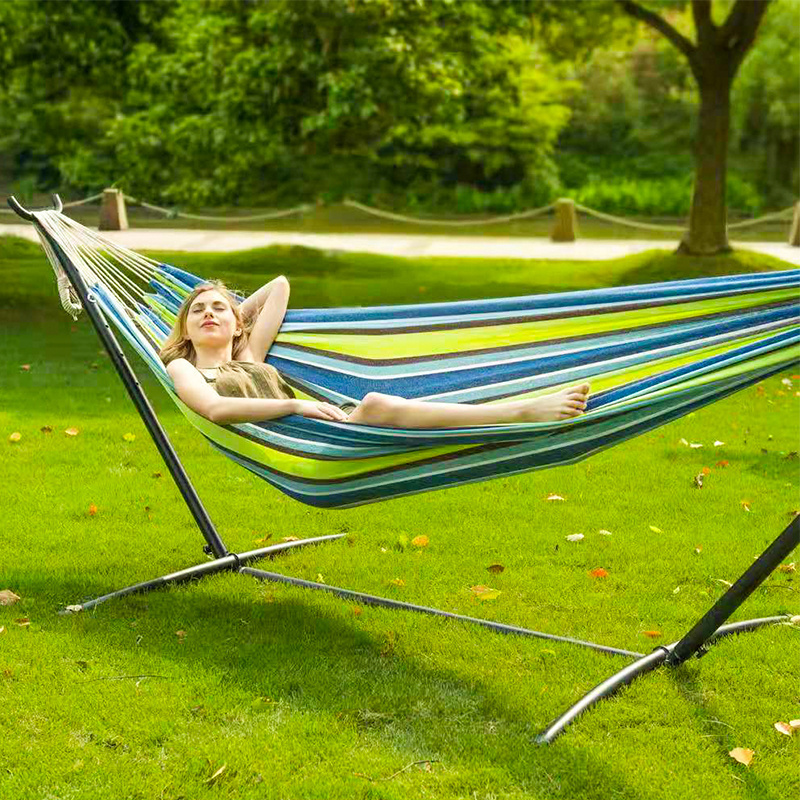 Modern High Quality Double Camping Indoor Or Outdoor Stand Hammock