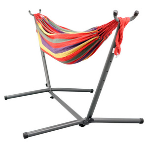 Double Single Folding Hammock Chair Stand Swing Chair With Free Standing Hammock Frame And Hammock Bed Tarp And Hook