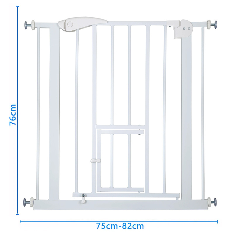 Safety Gate Baby Gate Double Lock Auto Close Child Safety Stair Gate Easy Walk Through Baby Safety Gates Pet Gates With Pet Door