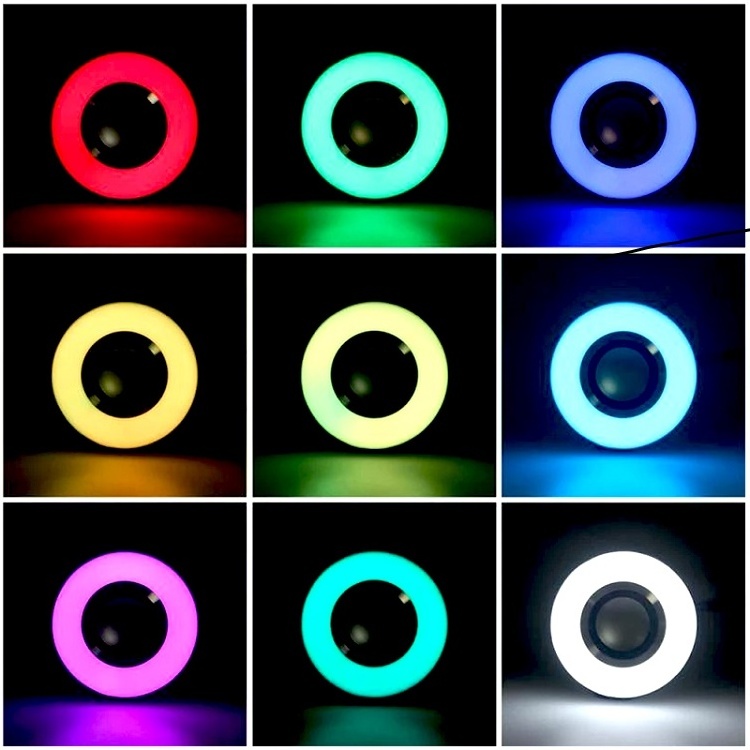 RGB E27 Remote Control Wireless 12w Led Rgb E27 Speaker Playing Led Lighting Smart LED Music Bulb