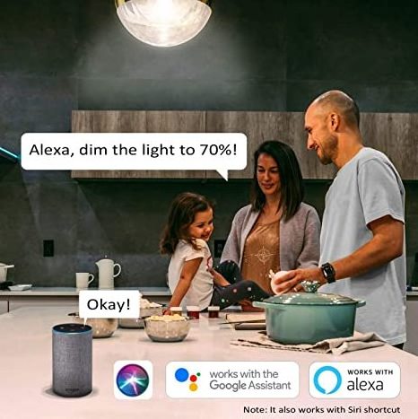 Alexa Google Assistance Smart Wifi Candle E12 Color Bulb Rgb Led Light Bulb Music Energy Saving Bulb