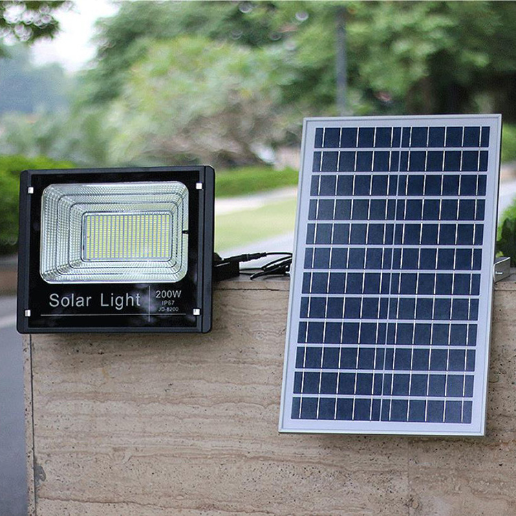 Most powerful 100w 6500k solar led flood light waterproof outdoor solar powered led flood light