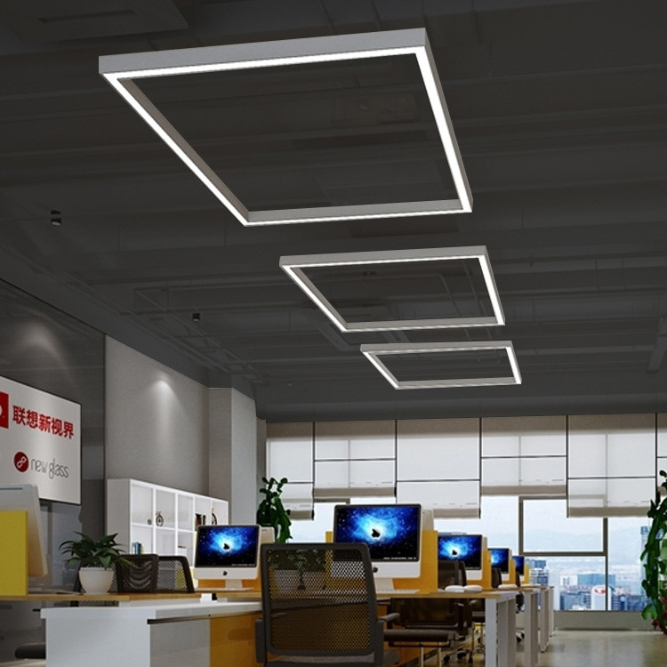 Modern 44ft office lighting linear lamp 30w led pendant light dimmable seamless aluminum office shop school led linear light