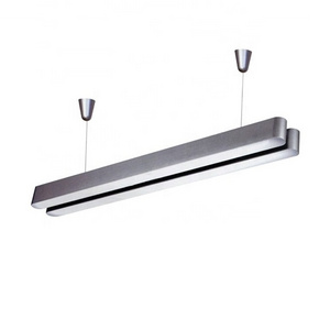 kitchen dining office modern interior aluminium profile 36w pendant hanging tube led linear pendant light