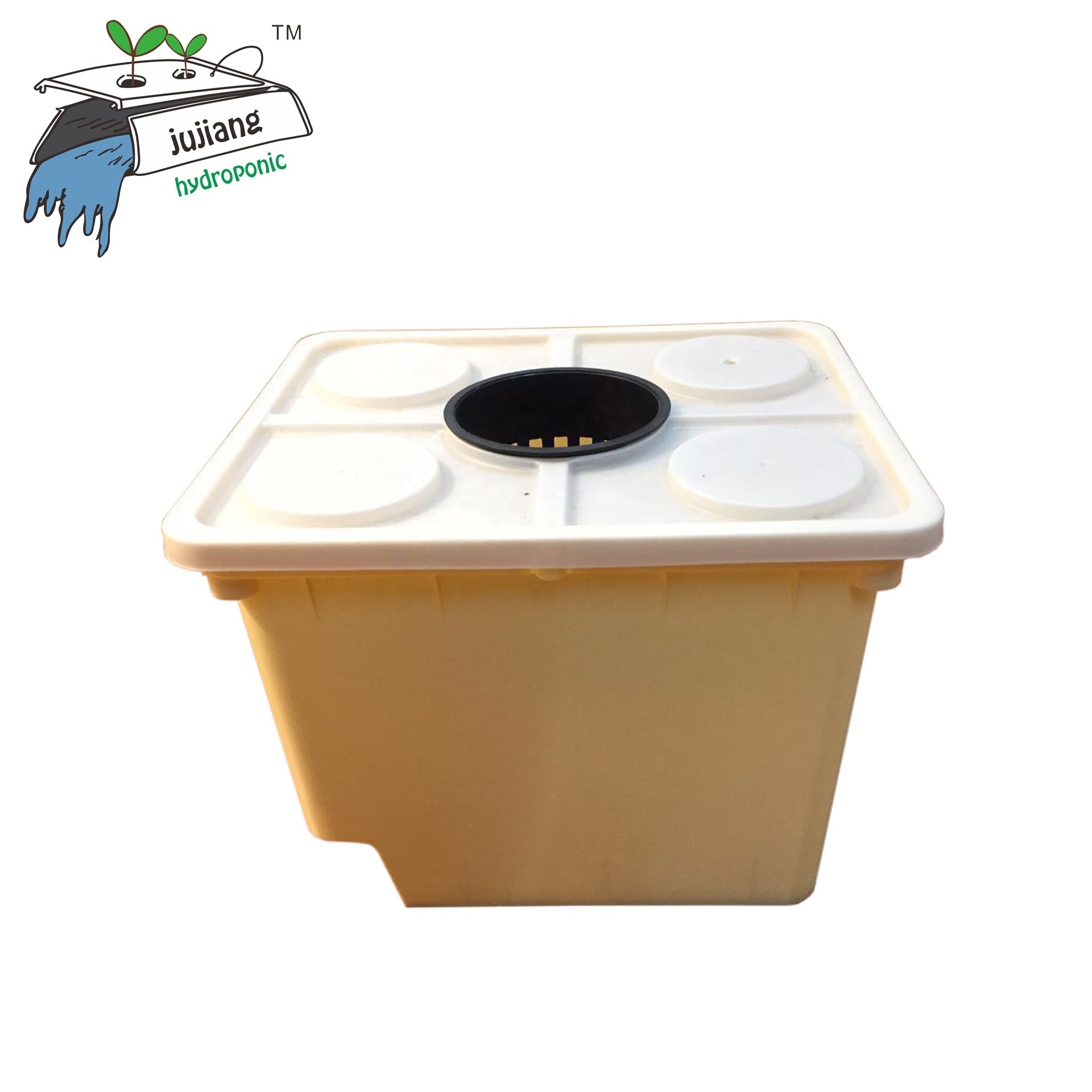 Hydroponic dutch bucket- one hole lid