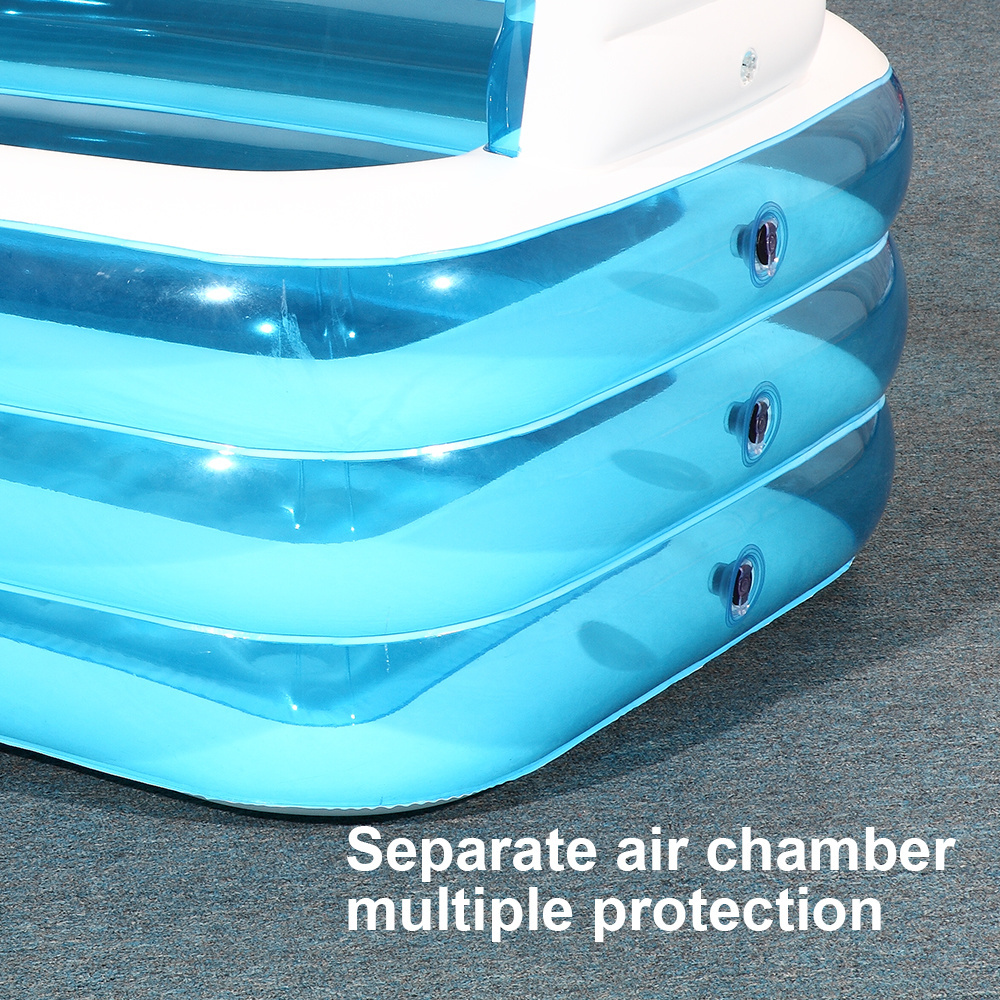 Inflatable Adult Bath Tub, Free-Standing Blow Up Bathtub with Foldable Portable Feature Air inflation bath bucket