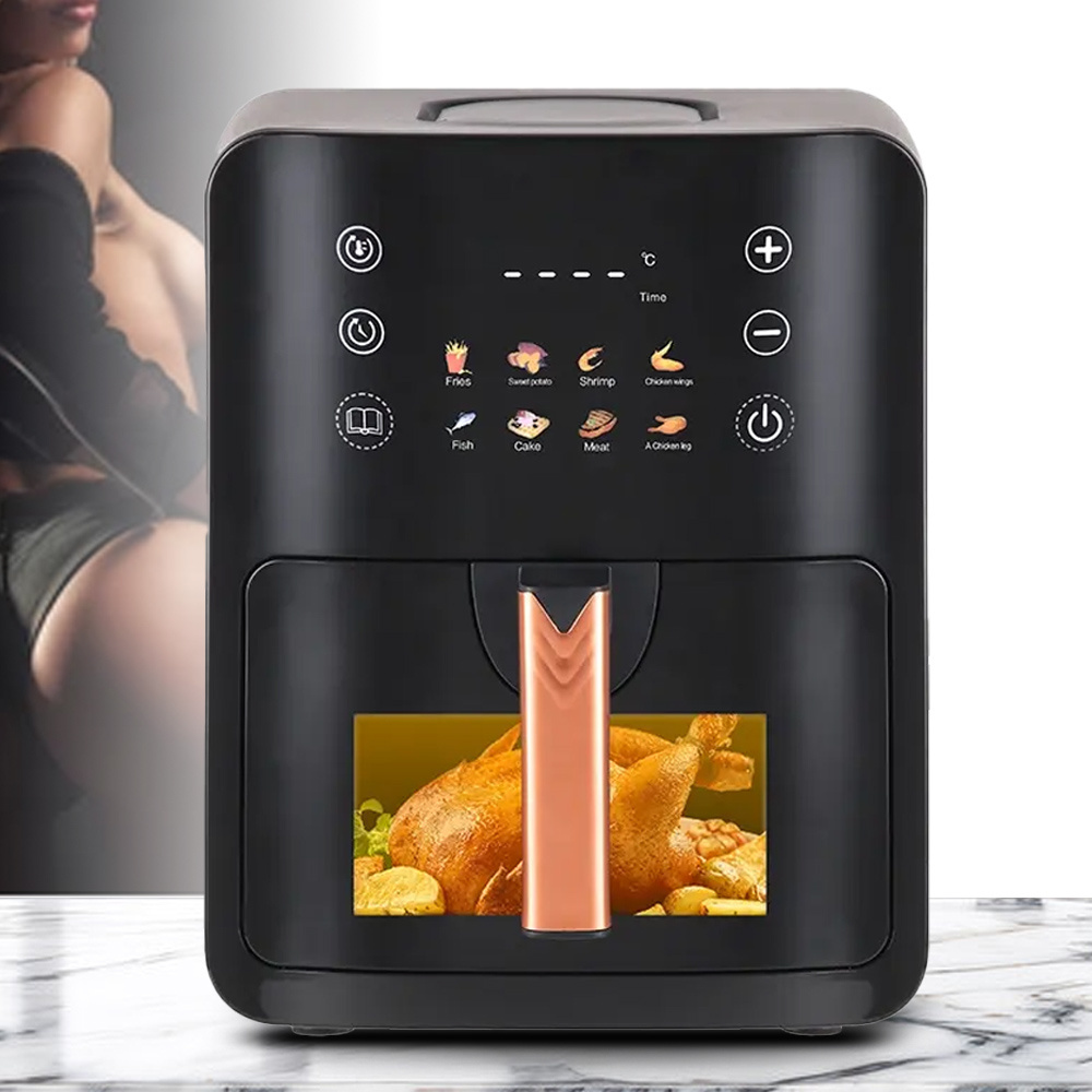 Junwei pastry japan korea tostadeira Home Appliances Oil-free Smart Touch Screen Toaster 1300W 6L air oven fryer