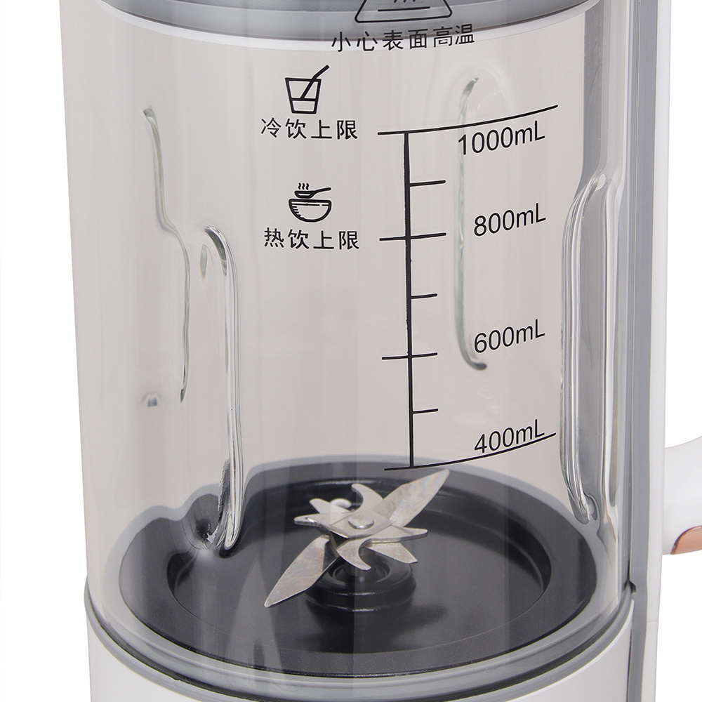 Junwei DJ-106 High Speed transparent glass oat milk maker baby food processor soy milk maker machine