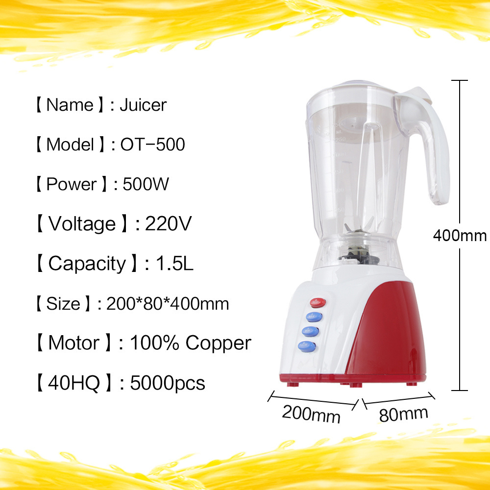 plastic fresh blender machine household appliances personal custom licuadora nut moulinex pengisar Electric blander