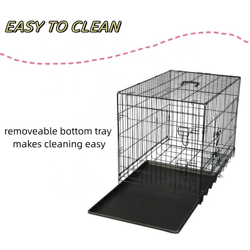 Well-Designed Adjustable Collapsible Cage Dog Low-Noise Protective Folding Dog Crate