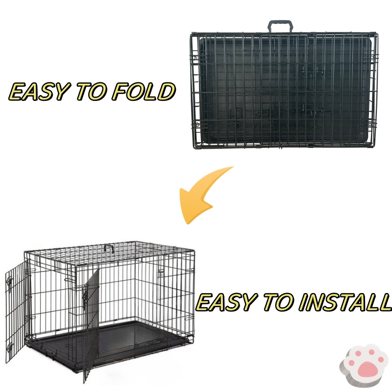 Well-Designed Collapsible Dog Cages Metal Kennels Insulated Easy Access Cage Dog