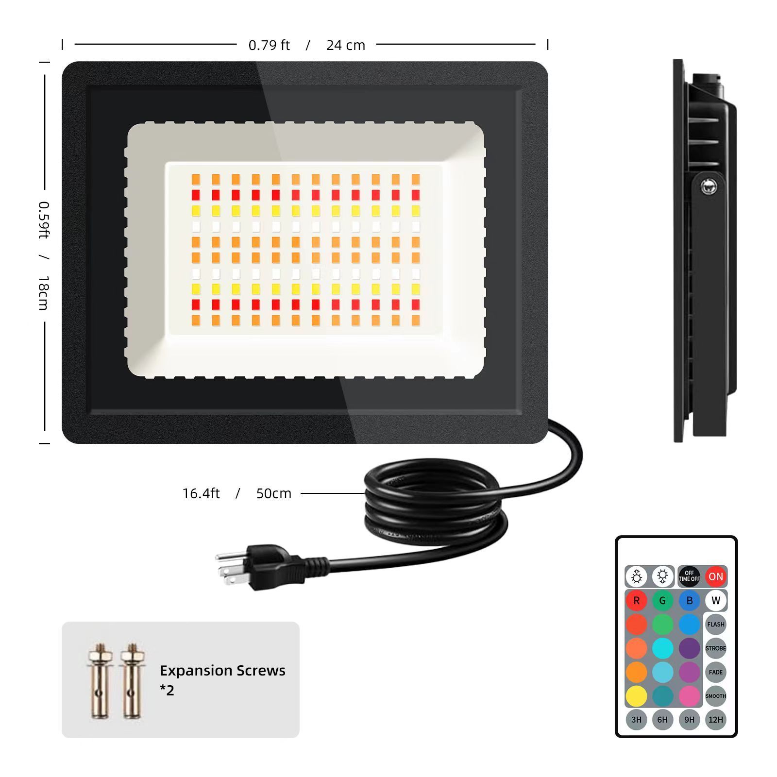 2024 Jingyi New Design Aluminum Waterproof Dimmable For Outdoor Wholesale Garden Villa 50W 100W 150W RGB LED Flood Light IP65