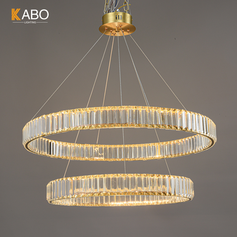 Modern Pendantlight Ceiling Lamps LED Crystal Chandelier Lights Hanging Light Fixture for Living Room