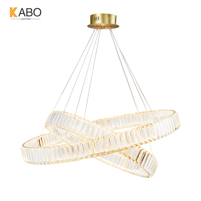 Modern Pendantlight Ceiling Lamps LED Crystal Chandelier Lights Hanging Light Fixture for Living Room