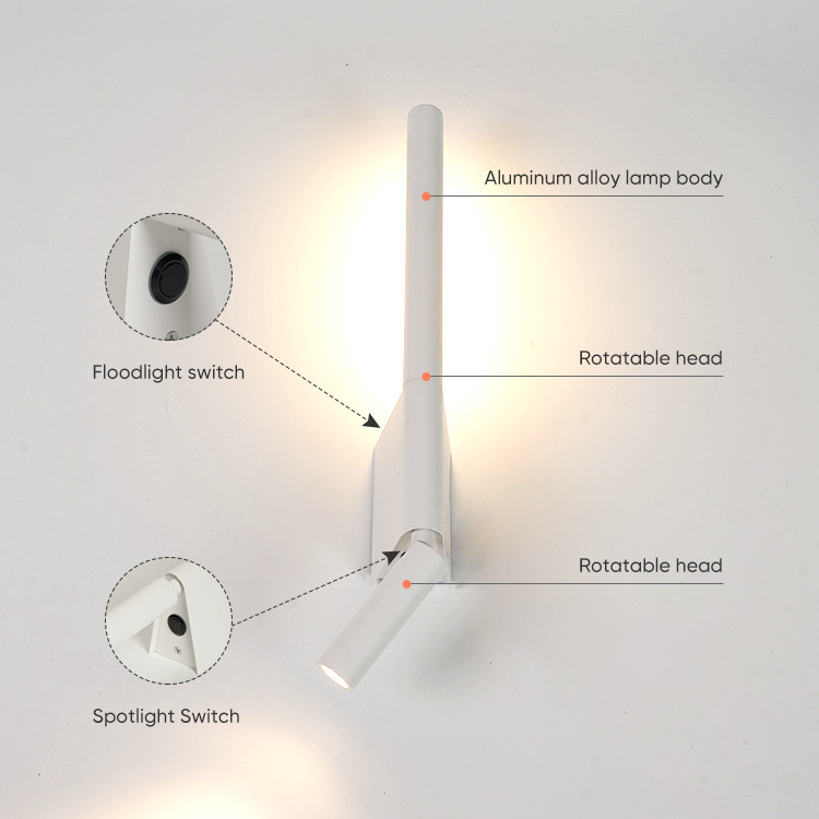 Modern Wall Sconce Led Wall Light Up Down Lighting Minimalism Indoor Home Room Bedroom Hotel Decoration